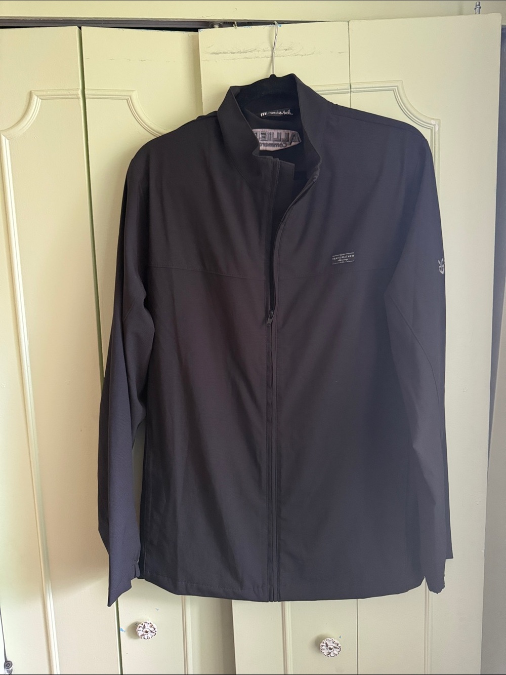 Travis Mathew Men's Black Lightweight Zip Shirt Jacket